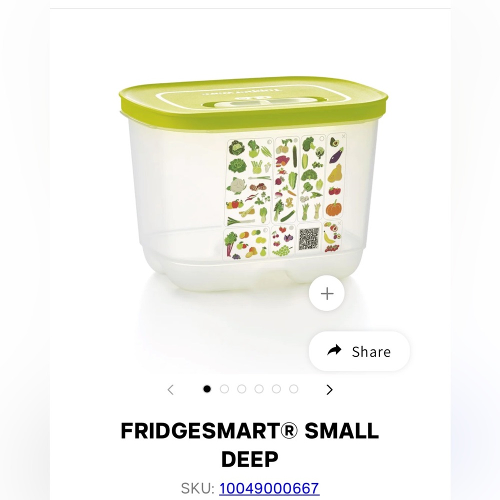 Tupperware Fridgesmart Small Deep